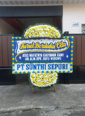 Papan Bunga Duka di Yosomulyo